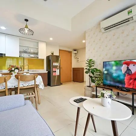High Class 2 Bedrooms Masteri Thao Dien Apartment, Fully Furnished With Full Amenities